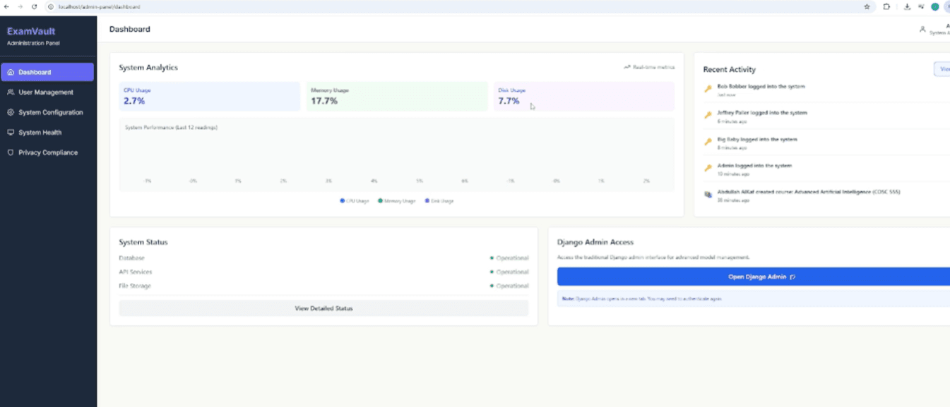 ExamVault — Automated Exam Generation & Analysis screenshot 4
