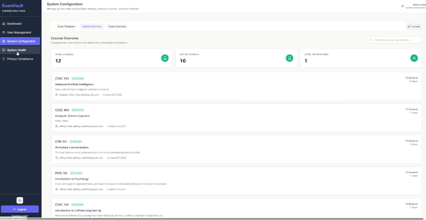 ExamVault — Automated Exam Generation & Analysis screenshot 5