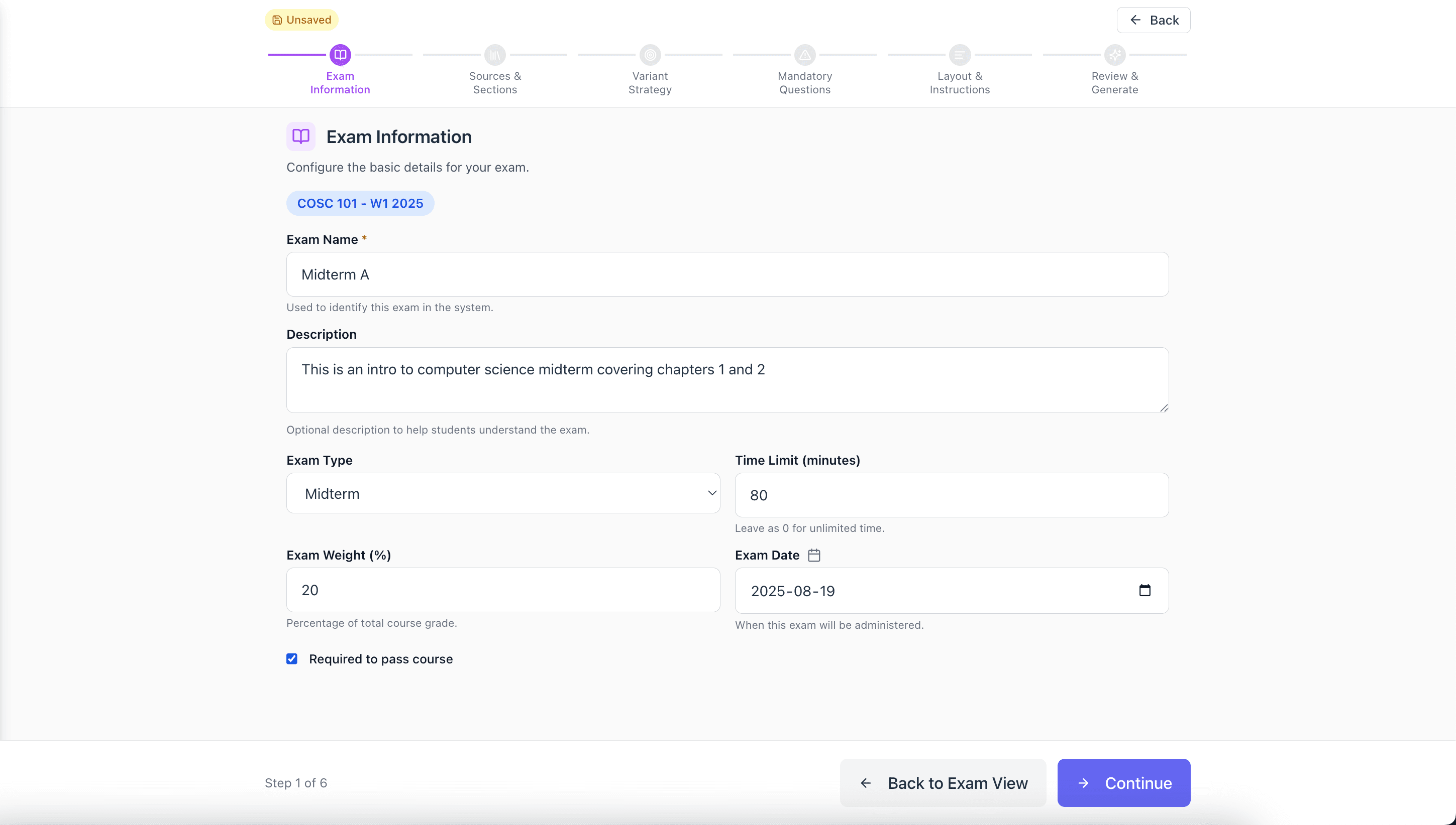 ExamVault — Automated Exam Generation & Analysis screenshot 4