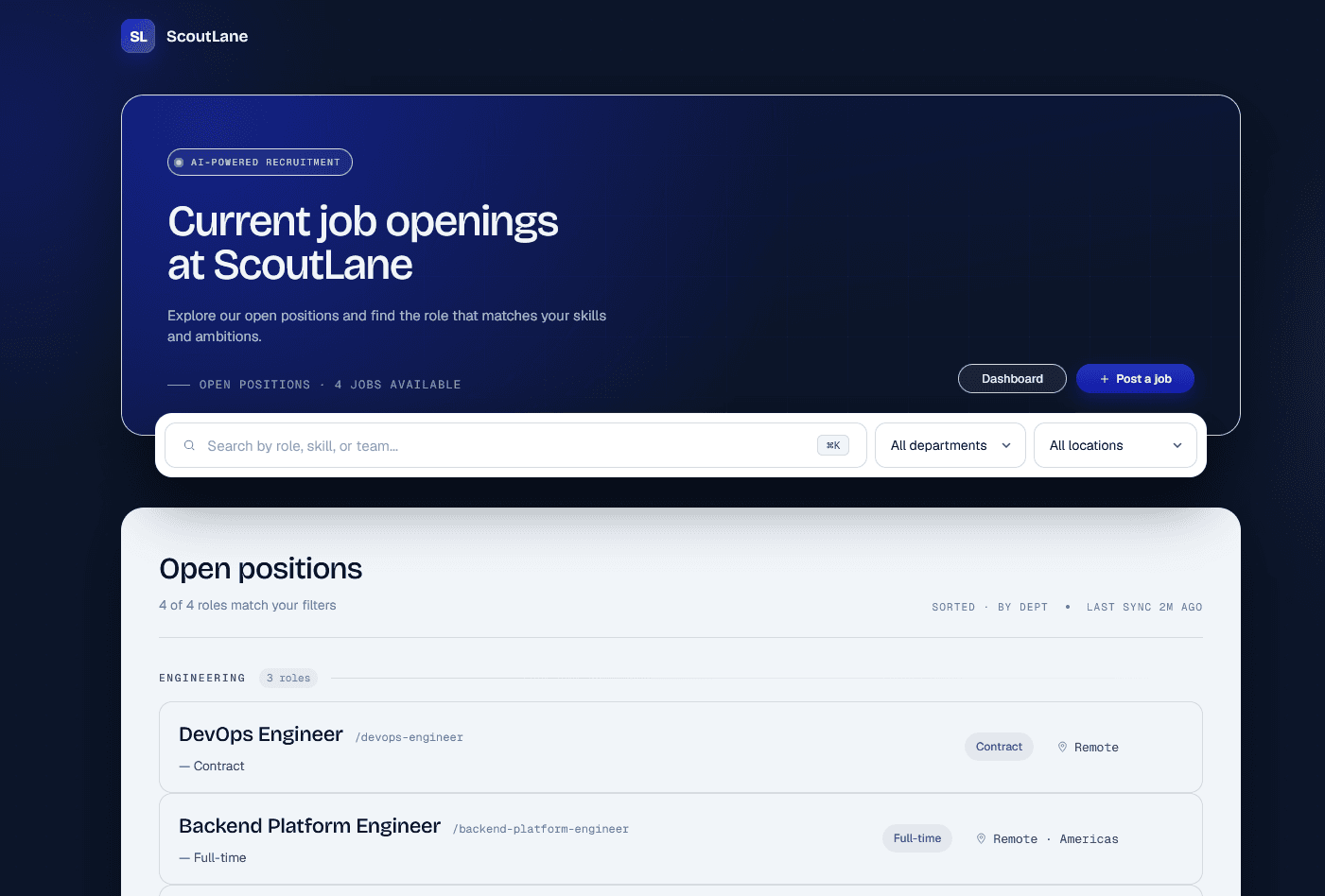 ScoutLane — Recruitment Platform