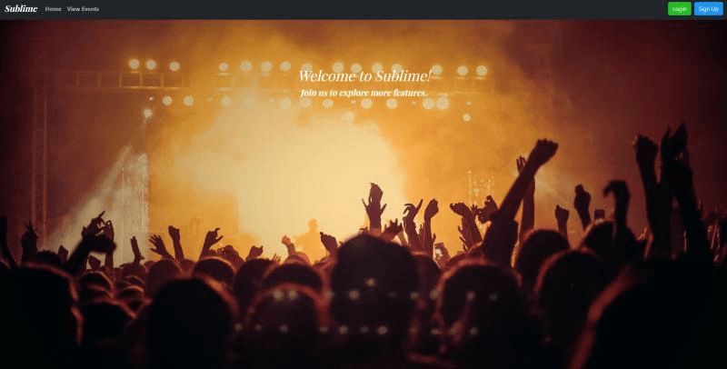 Sublime — E-Ticketing Platform